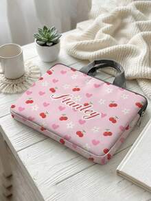 1 pieza Bolso personalizado para laptop, diseño único (foto, paisaje, ilustración), gran capacidad, ligero, de moda, mejor opción de regalo, esencial para volver a la escuela - Multicolor - Ver 3