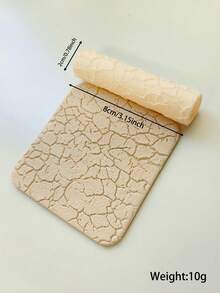 High Precision Pottery Textured Rolling Pin - Durable Plastic Handcraft Mold, Suitable For DIY Jewelry Making And Art Design, Soft Clay Texture Tool With Fine Patterns, Ideal For Unique Handmade, Decorative Earrings | Textured Craft Surface, Jewelry Making Supplies - Texture Roller - View 16