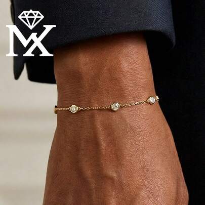 SYMFNY 1 chiếc vòng tay bạc 925 đính đá Zirconia, thích hợp cho nữ giới đeo hàng ngày, đi làm, dự tiệc, đi nghỉ mát, sinh nhật, Ngày Valentine, Ngày của Mẹ, Lễ Phục Sinh, kỷ niệm ngày cưới, Giáng sinh và các dịp khác làm quà tặng trang sức.