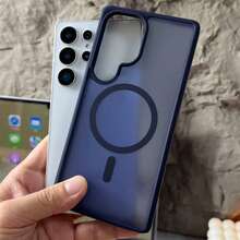 360°全方位保护透明磁吸手机壳，兼容三星S25 FE、A17、A07，支持无线充电，也适用于A56、A36、A26、A16、S25 Ultra，圣诞礼物 - 藍色 - 查看 8