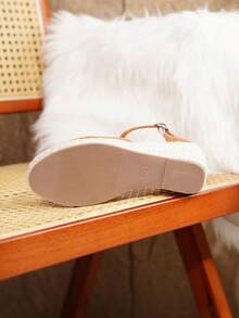 Women's Comfortable Non-Slip Buckle Round Toe Platform Wedge Shoes, Spring/Summer - Brown - View 4