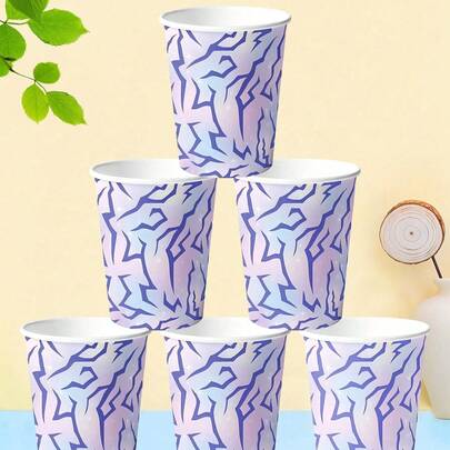 40/20/10个装主题纸杯，紫色、蓝色、粉色，适用于生日派对，冷热饮皆宜，非常适合音乐主题女孩生日装饰、婚礼、婴儿派对等场合。