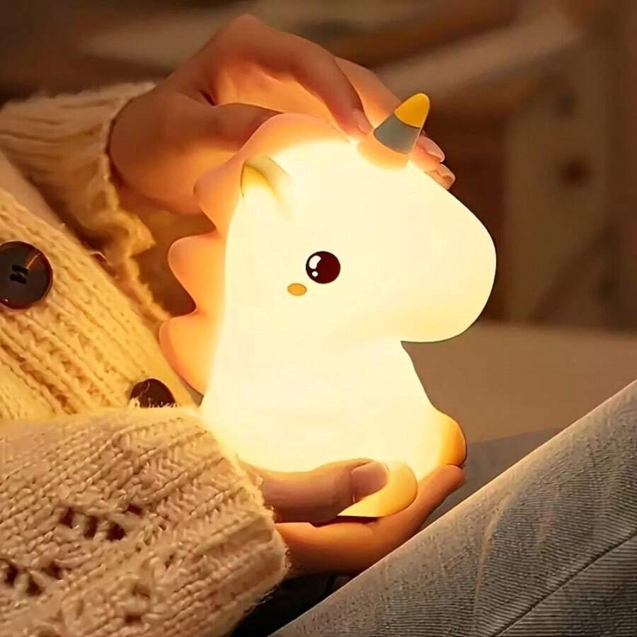 Rechargeable LED Night Light, Dreamlike Theme Night, Charging Atmosphere Lamp, Soft Bedside Lamp, Bedroom Decor Gift, Kawaii Room Decoration, Suitable For Various Room Types, Perfect For Party, Easter Gifts