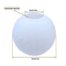 1pc 5.9 Inch 3D Moon Lamp Shade, Fashionable And Dynamic, Soft Lighting, DIY Creative Space, Suitable For Replacing Lamp Shades On Desk Lamps, Pendant Lights, And Wall Lights - Round - View 7
