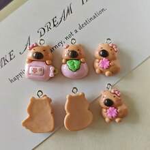 5/10/35个树脂动物吊坠，适合DIY珠宝制作 - 彩色 - 查看 3