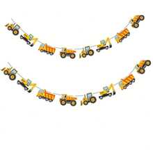 16pcs Construction Truck Theme Birthday Party Decorations, Birthday Banner - Multicolor - View 5