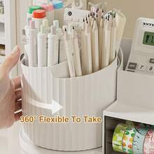 1 pieza Caja organizadora de escritorio para artículos de papelería y cosméticos - Conjuntos - Ver 7