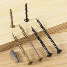 50 ốc vít sàn chịu lực cao, cỡ #8 #9 #10, thép carbon, bề mặt oxy hóa, ốc vít gỗ ngoài trời, lớp phủ epoxy chống gỉ, màu nâu, đầu vít hình sao T25. - Nhiều màu - Xem 8