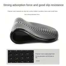 1pc Black Non-Slip Car Dashboard Mat, Holder For Phone, Perfume, Tissue, Glasses, Heat Resistant - 1pc Black Car Storage Anti-slip Mat - View 5