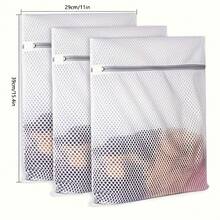 6/8个装耐用蜂窝网布洗衣袋（12x16英寸/涤纶/可机洗/布料），可重复使用拉链封口，适用于内衣、衣物、牛仔裤、毛巾、袜子等收纳 - 彩色 - 查看 7