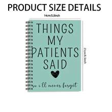 1pc A5 Aesthetic Nurse Nursing Spiral Notebook Travel Journal,Nursing School Essentials Spiral Planner For Women,Nurse Appreciation Gifts,Nurse Graduation Notepads,Human Anatomy Personal Organizer - A5 - View 2