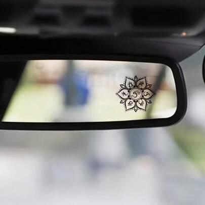 2 件套脉轮符号乙烯基装饰贴纸，Namaste 曼荼罗冥想贴纸，可用于水瓶、笔记本电脑、汽车和窗户。