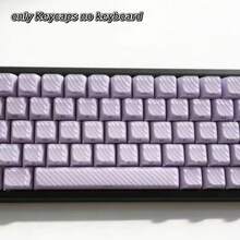 136 Keys Full Set Purple Wave Keycaps, Suitable For Mechanical Keyboard And Magnetic Axis Keyboard DIY - View 5