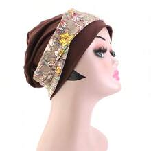 波西米亚风平顶发带帽，印花头巾，护发帽 - 均碼 - 查看 6