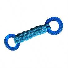 1pc Dog Rope Knot Toy, Durable Chew Toy With Non-Slip Handle - Sturdy & Bite-Resistant, Helps Clean Teeth & Maintain Oral Health, Suitable For Medium & Small Dogs - Tug Of War, Fetch Games, Fun Interactive Pet Toy, Easy To Clean Mixed Fabric Material - Multicolor - View 8