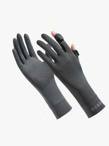 1 đôi găng tay chống nắng nữ, găng tay dài không ngón thoáng khí, chống trượt, thích hợp cho mùa hè khi đạp xe, lái xe, chống tia UV. - A - Xem 2