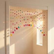 Crystal Beaded Curtain With Colorful Acrylic Balls, Rainbow-Style Hanging Door Decoration And Room Divider (20 Strands) - 彩色 - 查看 6