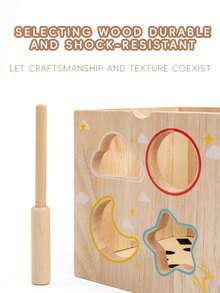 1 Set Wooden Educational Toys For Kids, Multi-Function Shape Matching Puzzle, Early Learning Toys For Baby Focus Training - Multicolor - View 9