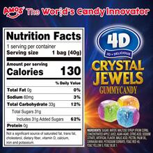 AMOS 4D Crystal Jewels Gummy Candy(2 Bags), Novelty Food 1.41oz Bag, Crunchy Outside, 4in1, 2 Textures 2 Flavors, Unique Candy, Gummy Treats - 2 件裝 - 查看 6