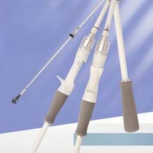 White Lure Fishing Rod ML Power, Straight Handle, Baitcast Rod, Slip Casting Rod, Telescopic Fishing Rod - White - View 1