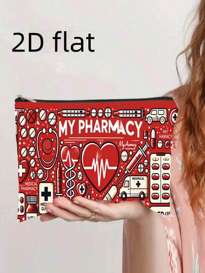 Cosmetic Bag 1pc, Portuguese Traditional Sardine Pattern, Stylish Zippered Wallets, Work Snack Bags, Skincare Product Organizers, Double-Sided Printed Cosmetic Bags, Student Stationery Organizers, And Holiday Gifts,1pc K-Pop Group Themed Cosmetics And Travel Organizer Pouch, Double-Sided Makeup Bag-Featuring K-Pop Logo Print With Korean Pop Culture Design. Lightweight And Foldable Unisex Handbag