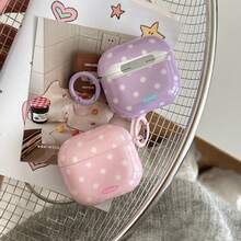 Pink Purple Polka Dot + Hoop Pro 3/Pro 2/4/3/2 Case, Fashionable Women Earphone Case, Minimalist Case - Multicolor - View 6