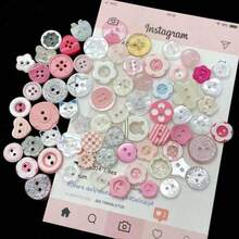 30pcs Colorful High Gloss Resin Buttons, DIY Craft Decorative Beads Accessories, Cute Buttons RDVP - 30 Pieces Random - View 7
