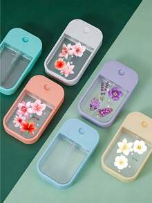 Chai xịt cầm tay 45ml có thể nạp lại, in hình hoa và chữ "You Life", dùng đựng nước hoa, nước rửa tay, mỹ phẩm, kem dưỡng da, nước hoa hồng, v.v., chai xịt du lịch, chai nạp lại nước hoa, chai xịt nước hoa. - Nhiều màu - Xem 9