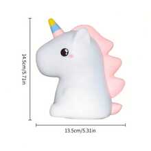 Rechargeable LED Night Light, Dreamlike Theme Night, Charging Atmosphere Lamp, Soft Bedside Lamp, Bedroom Decor Gift, Kawaii Room Decoration, Suitable For Various Room Types, Perfect For Party, Easter Gifts - White - View 4