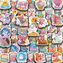 50pcs Dopamine-Enhancing Cartoon Animal Stickers, Creative Graffiti Stickers, Office Supplies, Mobile Phone And Computer Stickers, High-Value, Durable, Exquisite, Cool Stickers, Fun, Classic, Colorful Cartoon Designs, Gift Decorations, Phone Case Decoration Stickers, Reusable, Colorful Cartoon Designs, Suitable For Water Bottles, Skateboards, Mobile Phones, Etc., Perfect For School Supplies And A Top Choice For Holiday Gifts. - 50pcs - View 10