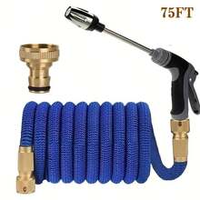 1件套花园软管喷枪套装，高压洗车枪，花园软管喷嘴，园艺浇水喷洒器，灌溉工具，软管套装，工业软管 - 查看 11