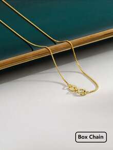 1 chiếc dây chuyền bạc sterling 925 nhiều lớp thiết kế tối giản, món quà tinh tế để đeo hàng ngày dành cho phụ nữ. - Vàng - Xem 9