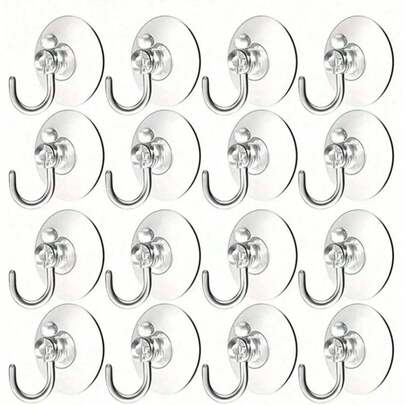 5 chiếc/1 cái (3cm/1.18in) Móc hút chân không bằng nhựa trong suốt - Cố định chắc chắn, chống thấm nước - Thích hợp cho cửa sổ, kính, vách tắm, nhà bếp, dùng để treo đồ trang trí ngày lễ.