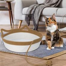Pet Sofa - Brown & Beige - View 2