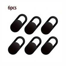Solid Color Black Alloy Lens Protector 6pcs/10pcs Metal Camera Lens Cover Phone Computer Privacy Protection Cover Photography Webcam Privacy Shield Mother's Day Gift - Multicolor - View 7