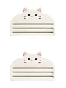 猫粮挤压器，猫零食分配器，宠物食品膏状物挤压工具，无脏乱猫零食和湿粮喂食器 - 11.9x7.2cm - 查看 9