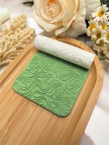 Polymer Clay And Ceramic Texture Rolling Pins, Geometric Minimalist Embossing Rollers, Rose Branches, Retro Patterns, Chrysanthemum, Baroque European Classical Patterns, Embossed Ceramic Texture Rolling Pins For Jewelry Making, Compatible With Polymer Clay Cutters - Texture Roller - View 8