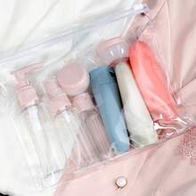 11pcs/Set Refillable Bottle Soft Lotion Container Squeeze Tube Empty Bottle Portable Travel Shampoo Bottle - Pink - 11pcs/set - View 10