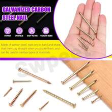 300Pcs 5 Sizes 3/4\ 1-1/4\ 1-3/5\ 2\ 2-3/8\ Colored Zinc Hardware Nails Assortment Kit,Steel Nail, Galvanized Nails, Small Nails, Finishing Nails, Wall Nails, Wood Nails, Nails For Concrete - 豐富多彩的 - 查看 4