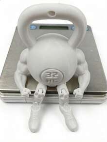 1个可动壶铃人偶，健身伙伴，独特的桌面摆件和健身主题礼物 - 1PC - 查看 5