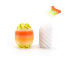 3D蛋壳旋转玩具，减压蛋壳玩具，跨境畅销复活节彩蛋玩具，益智螺旋减压小工具礼品 - 彩色 - 查看 10