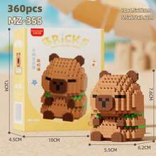 300+ Buah Balok Bangunan Capybara Lucu dari Partikel Mikro, Dekorasi Rumah DIY, Multifungsi & Ide Hadiah Orisinal, Hadiah Liburan, Hadiah Hari Valentine, Hadiah Hari Ibu, Hadiah Natal, Hadiah Hari Ayah, Dekorasi Meja, Hewan Peliharaan Meja - MultiWarna - View 16