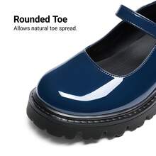 Women's Mary Jane Platform Shoes Closed Toe Chunky Block Low Heel Cute Vacation Shoes Back To School Shoes College Student Shoes - Màu xanh hải quân - Xem 7