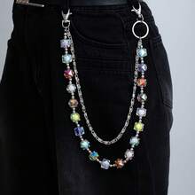 Single-Piece Colorful Dopamine Candy-Colored Waist Chain, Macaron-Colored Pants Chain,  Hip-Hop Style Jeans Chain - Mẫu 1 - Xem 1