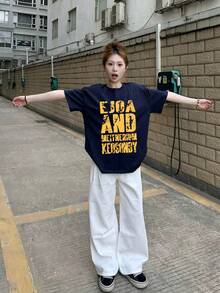 Women T-Shirts - Navy Blue - View 1