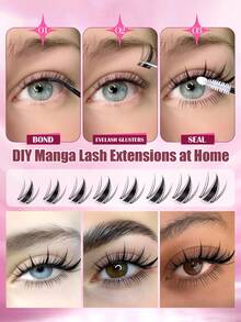 Bộ dụng cụ nối mi 120 món - Sách hướng dẫn tự làm mi, bao gồm mi giả, keo dán, nước tẩy trang, nhíp, dễ sử dụng cho cả chuyên gia và người mới bắt đầu, tiện lợi cho việc sử dụng tại nhà. Bộ dụng cụ khởi đầu nối mi: Bao gồm mi giả, keo dán, nước tẩy trang, dụng cụ làm đẹp, cho phép bạn dễ dàng nối mi tại nhà như một chuyên gia. Bộ dụng cụ nối mi chuyên nghiệp tại nhà. - Nhiều màu - Xem 5