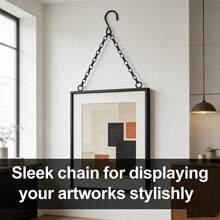 5/10pcs 25cm/50cm Heavy Duty Iron Plant Hanging Chain, Made Of High-Quality Steel With High Tensile Strength, Dual Hook Design For Safety And Reliability, Anti-Rust High-Temperature Baked Paint Coating, Durable Hanging Chain Suitable For Flowerpots, Bird Cages, Balconies, Gardens, Indoor And Outdoor, Flexible Length Adjustment For Easy Storage, Stable Suspension Without Deformation Or Detachment - Multicolor - View 7