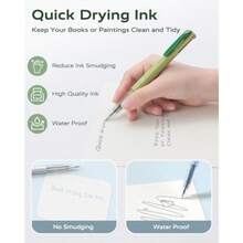 Multicolor Pens 4-In-1 Colored Ballpoint Pen 0.5mm Quick Dry Black Ink Pens Fine Point Smooth Writing Pens Cute Nurse Pens For Work 18 Colors 6PCS - Nhiều màu - Xem 3