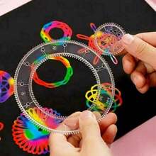 28Pcs Tin Draw Drawing Art Original Spirograph Design Set Craft Create Gift - Conjuntos - Ver 5