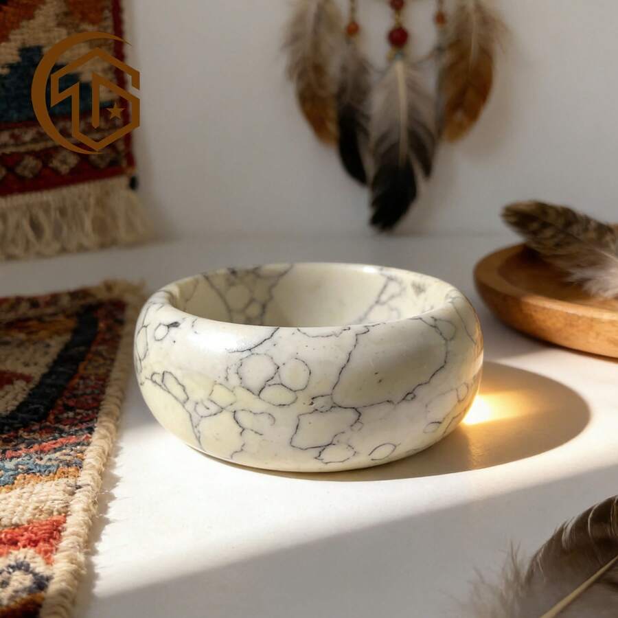 Zhenwei xina Một chiếc vòng tay lưới không đều kiểu Bohemian màu trắng ngọc lam, phù hợp để phụ nữ đeo hàng ngày hoặc làm quà tặng. Có thể dùng làm quà sinh nhật, quà Valentine hoặc quà tốt nghiệp. - trắng - Xem 1